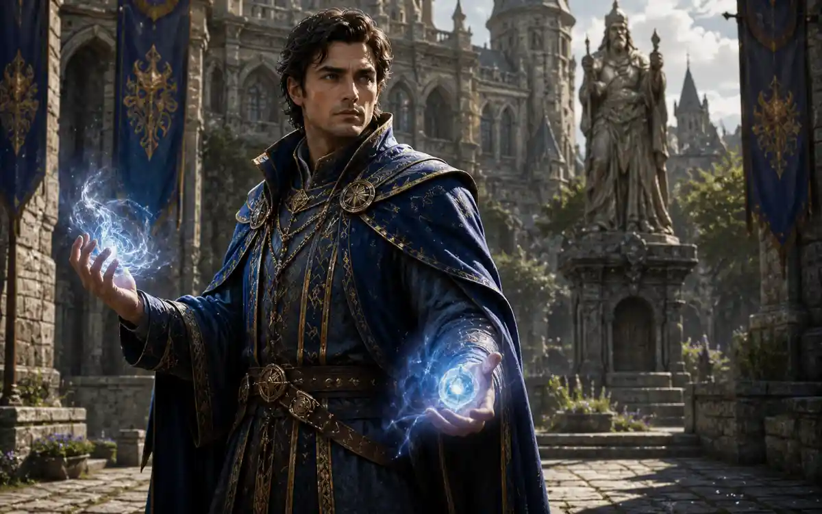Breton characters from The Elder Scrolls universe showing their distinctive human-elven heritage