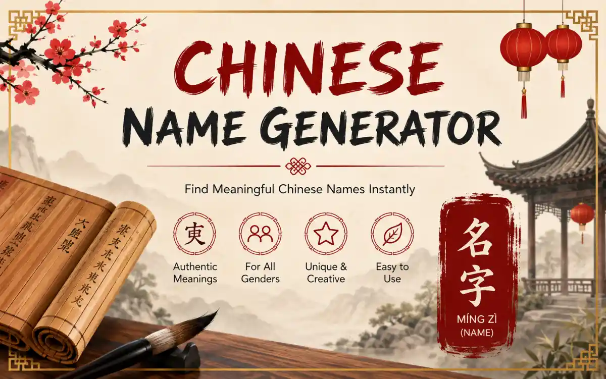 Collection of Chinese name ideas with pinyin pronunciation guides