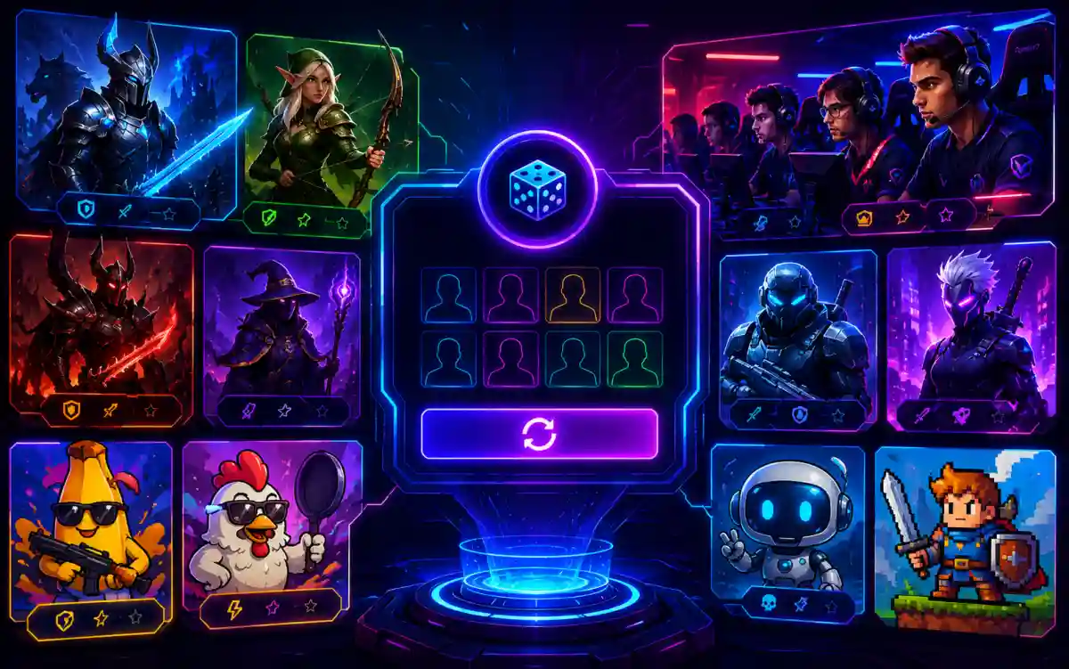 Esports player at tournament with a recognizable gaming tag displayed on screen