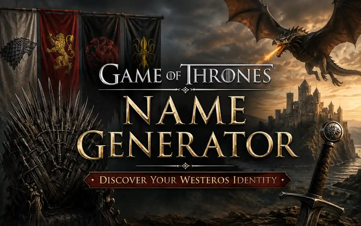 Fantasy Westeros-inspired landscape representing Game of Thrones name generator
