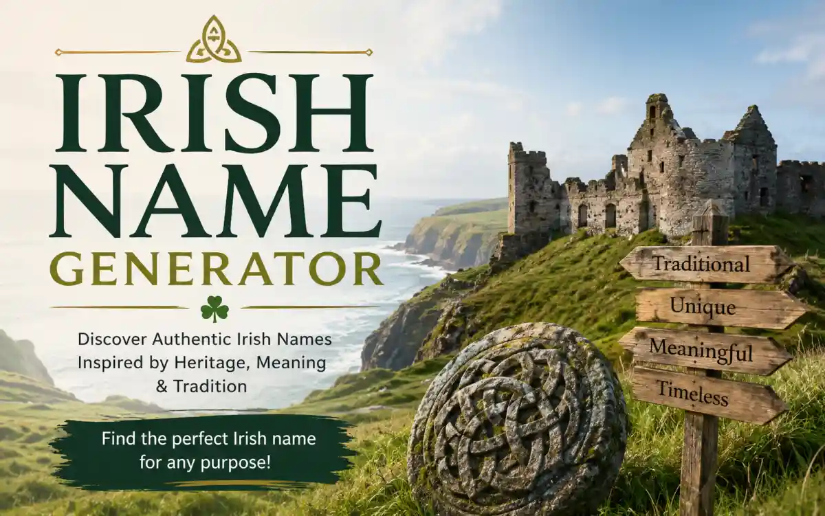 Collection of authentic Irish Gaelic names inspired by Celtic heritage and mythology