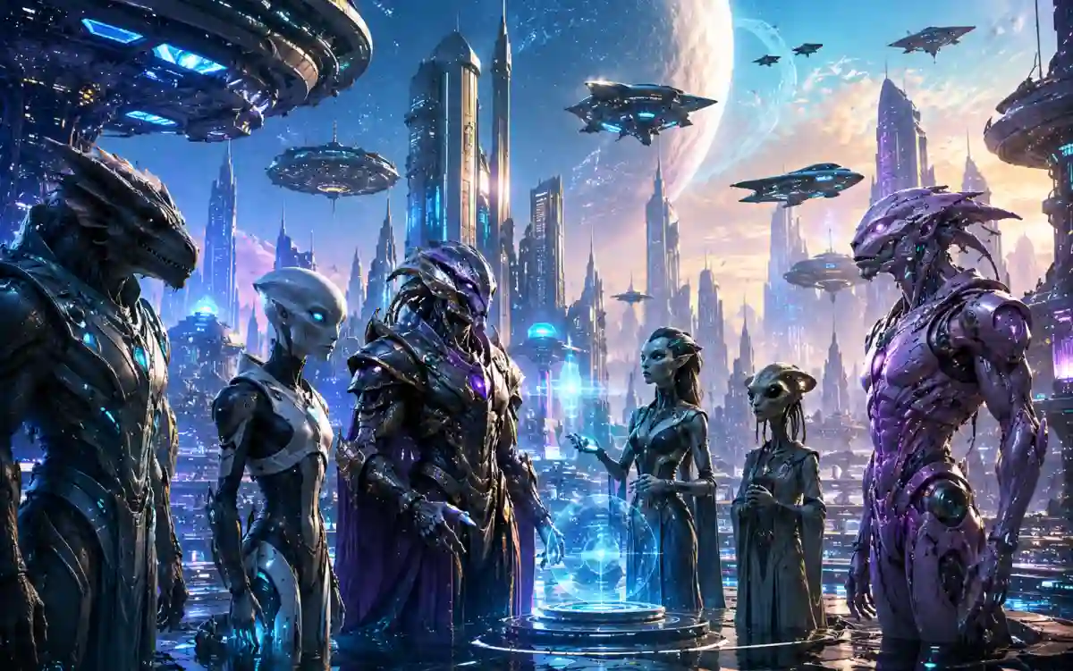 Alien and sci-fi species name examples showing futuristic naming styles for games and stories