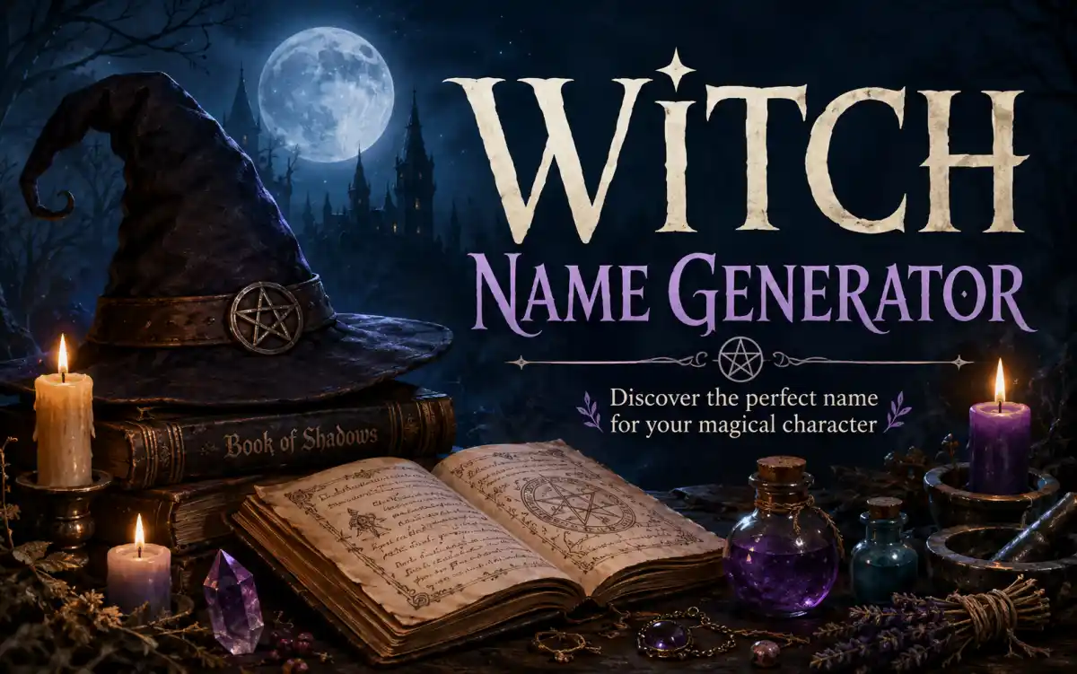 Dark mystical witch names inspired by folklore and gothic fantasy